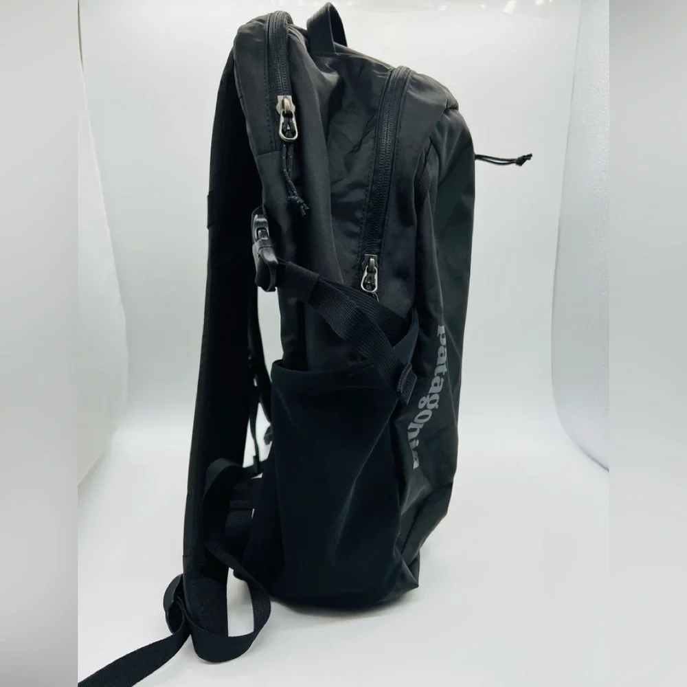 Patagonia Black Backpack with Blue Logo STY47913FA23